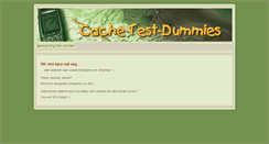 Desktop Screenshot of cache-test-dummies.de