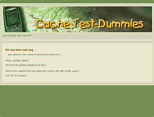 Tablet Screenshot of cache-test-dummies.de